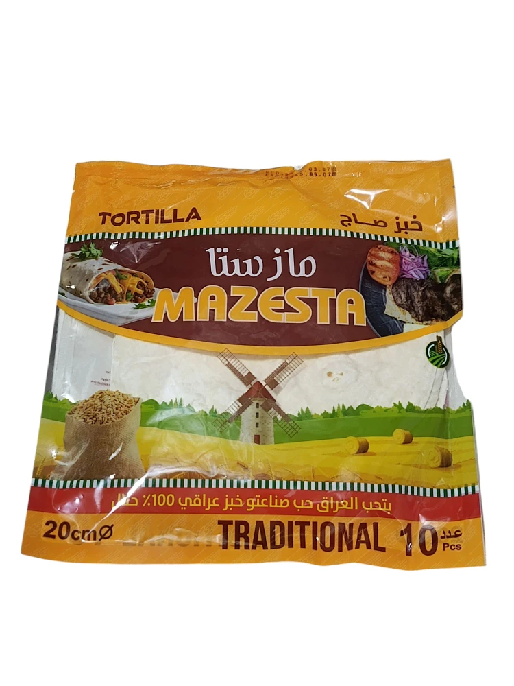 خبز صاج مازستا 
20سم ×20